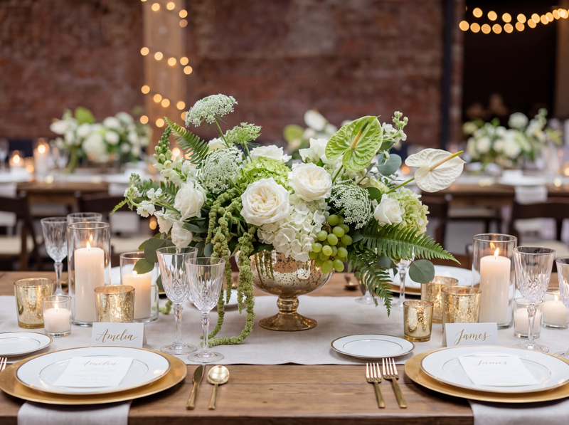 Wedding Centerpieces & Reception Tablescapes